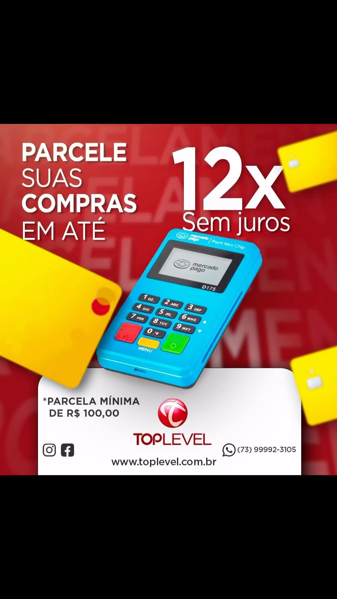 Agora você pode parcelar suas compras em até 12 vezes sem ju